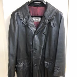 Versace leather jacket